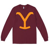 Burgundy dutton ranch Long Sleeve Tee - linhVisuals