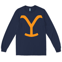 Navy dutton ranch Long Sleeve Tee - linhVisuals