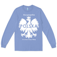 Colony Blue poland rzeczpospolita polska polish eagle symbol Long Sleeve Tee - linhVisuals