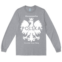 Heather Grey poland rzeczpospolita polska polish eagle symbol Long Sleeve Tee - linhVisuals