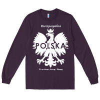 Plum poland rzeczpospolita polska polish eagle symbol Long Sleeve Tee - linhVisuals