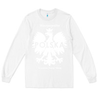 White poland rzeczpospolita polska polish eagle symbol Long Sleeve Tee - linhVisuals