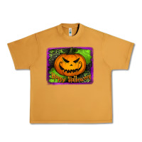 Happy Halloween Jack O' Lantern Pumpkin Urban Heavy Tee | Teevron