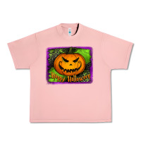 Salmon happy halloween jack o' lantern pumpkin Urban Heavy Tee - Jasminsmagicworld