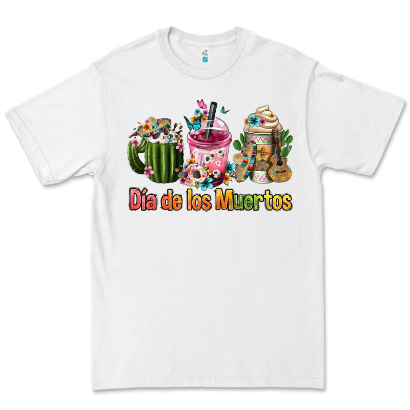 Mexican Día De Los Muertos Coffee Cups Premium Tee by FaDigitalArtStudio | Teevron