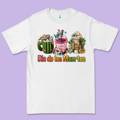 Mexican Día De Los Muertos Coffee Cups Premium Tee Designed By Fadigitalartstudio