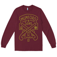 Burgundy mumford and sons merch Long Sleeve Tee - linhVisuals