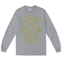 Heather Grey mumford and sons merch Long Sleeve Tee - linhVisuals