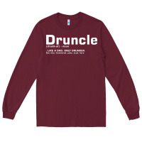Burgundy drunkle merch Long Sleeve Tee - linhVisuals