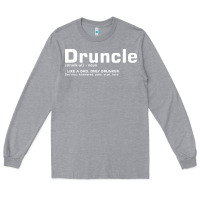 Heather Grey drunkle merch Long Sleeve Tee - linhVisuals