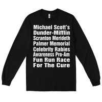 Black fun office tv show Long Sleeve Tee - linhVisuals