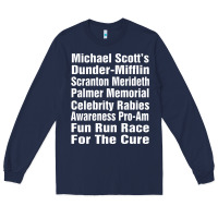 Navy fun office tv show Long Sleeve Tee - linhVisuals