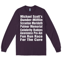 Plum fun office tv show Long Sleeve Tee - linhVisuals