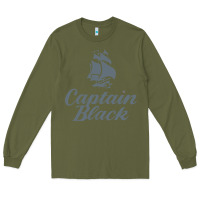 Army Green Captain Black Cigar Long Sleeve Tee - linhVisuals
