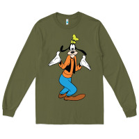 Army Green goofy Long Sleeve Tee - linhVisuals
