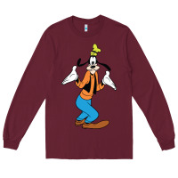 Burgundy goofy Long Sleeve Tee - linhVisuals
