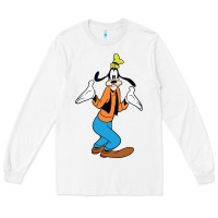 White goofy Long Sleeve Tee - linhVisuals
