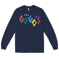 Navy the go go's müsïc Long Sleeve Tee - linhVisuals