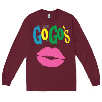 Burgundy the go go's müsïc Long Sleeve Tee - linhVisuals