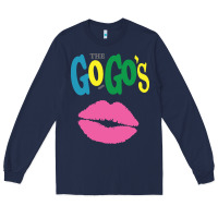 Navy the go go's müsïc Long Sleeve Tee - linhVisuals
