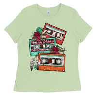 Matcha cassette floral gemstone Ladies Tee - FaDigitalArtStudio