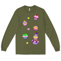 Army Green cupcakes! Long Sleeve Tee - linhVisuals