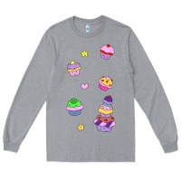 Heather Grey cupcakes! Long Sleeve Tee - linhVisuals