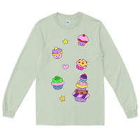 Matcha cupcakes! Long Sleeve Tee - linhVisuals