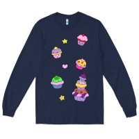 Navy cupcakes! Long Sleeve Tee - linhVisuals