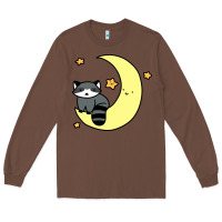 Chestnut crescent moon raccoon Long Sleeve Tee - linhVisuals