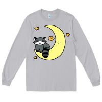 Moon Dust crescent moon raccoon Long Sleeve Tee - linhVisuals
