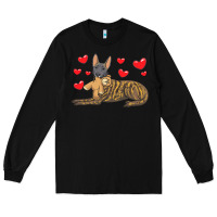 Black dutch shepherd dog t  shirt dutch shepherd dog with stuffed animal and Long Sleeve Tee - linhVisuals