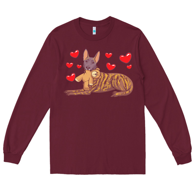 Dutch Shepherd Dog T  Shirt Dutch Shepherd Dog With Stuffed Animal And Long Sleeve Tee by linhVisuals | Teevron