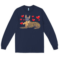 Navy dutch shepherd dog t  shirt dutch shepherd dog with stuffed animal and Long Sleeve Tee - linhVisuals