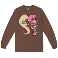 Chestnut cute guitarist dixie kong Long Sleeve Tee - linhVisuals