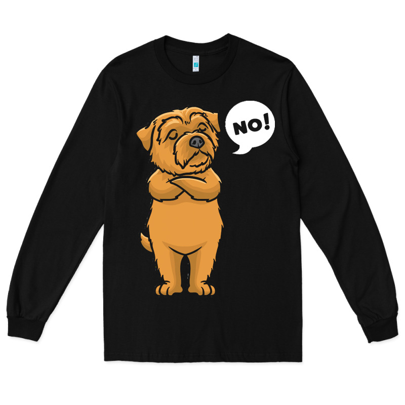Norfolk Terrier T  Shirt Stubborn Norfolk Terrier T  Shirt Long Sleeve Tee by linhVisuals | Teevron