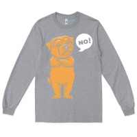 Heather Grey norfolk terrier t  shirt stubborn norfolk terrier t  shirt Long Sleeve Tee - linhVisuals