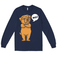 Navy norfolk terrier t  shirt stubborn norfolk terrier t  shirt Long Sleeve Tee - linhVisuals