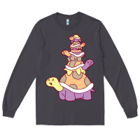 Smoke cute turtle stack Long Sleeve Tee - linhVisuals