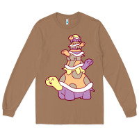 Toasted Coconut cute turtle stack Long Sleeve Tee - linhVisuals