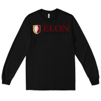 Black ELON UNIVERSITY Long Sleeve Tee - linhVisuals
