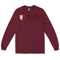 Burgundy ELON UNIVERSITY Long Sleeve Tee - linhVisuals