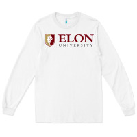 White ELON UNIVERSITY Long Sleeve Tee - linhVisuals