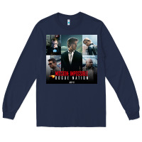 Navy Mission Impossible Long Sleeve Tee - linhVisuals