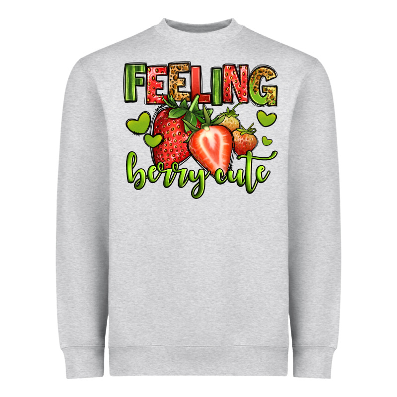 Feeling Berry Cute Strawberry Heavyweight Sweatshirt by Jasminsmagicworld | Teevron