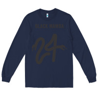 Navy #black #mamba #24 Long Sleeve Tee - linhVisuals