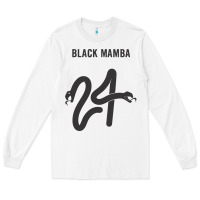 White #black #mamba #24 Long Sleeve Tee - linhVisuals