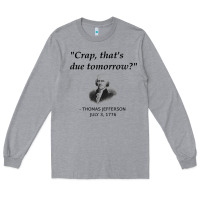 Heather Grey funny thomas jefferson usa history teacher student gift t shirt Long Sleeve Tee - linhVisuals