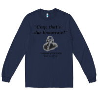 Navy funny thomas jefferson usa history teacher student gift t shirt Long Sleeve Tee - linhVisuals