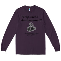 Plum funny thomas jefferson usa history teacher student gift t shirt Long Sleeve Tee - linhVisuals